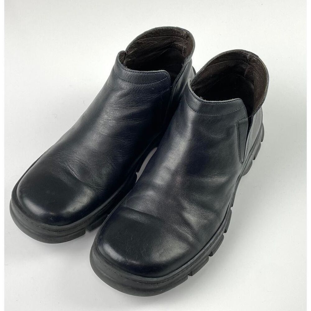 Bacco Bucci MidTop Slipon Leather Loafer Shoe Mens 11.5 Black R2327